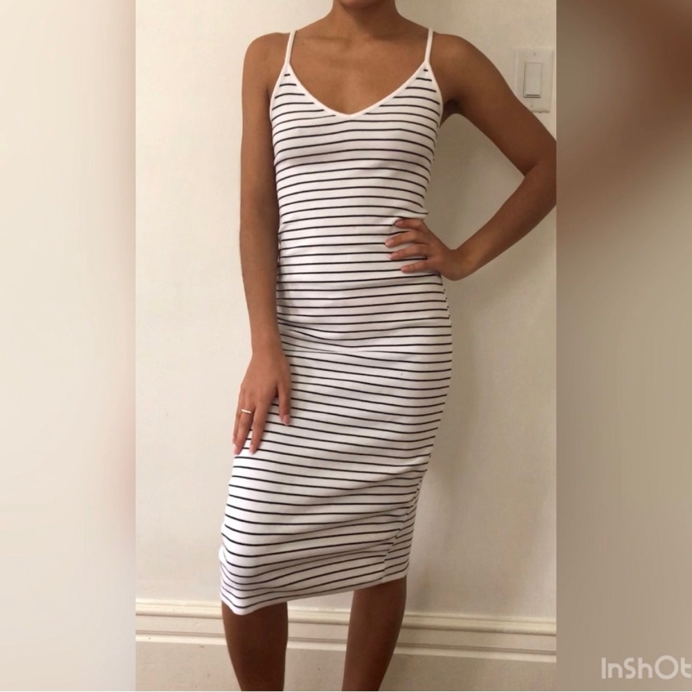 XS/S Striped Midi Dress - Forever 21